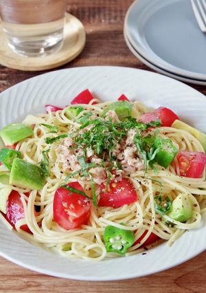 ☆簡単☆夏に食べたい白だし冷製パスタ-レシピのメイン写真