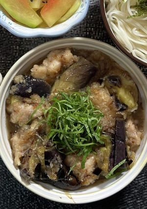 鶏肉と茄子のみぞれ煮-レシピのメイン写真