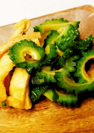 簡単！油揚げとゴーヤの佃煮風-レシピのメイン写真