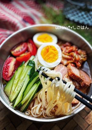 スープの素いらん♡韓国冷麺風♡そうめん-レシピのメイン写真