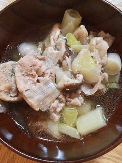 豚肉とねぎとしいたけの煮物-レシピのメイン写真