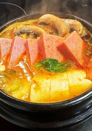 スパムでプデチゲ風-レシピのメイン写真