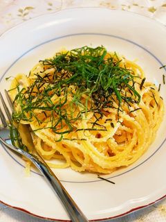 ゆうちゃんのシンプルなたらこスパゲッティ-レシピのメイン写真