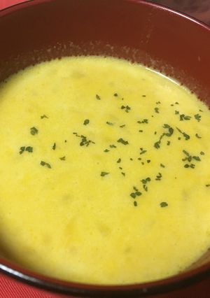 牛乳で作る！かぼちゃのポタージュ-レシピのメイン写真