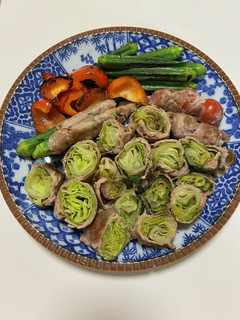 計量不要!レタスと夏野菜の肉巻き☆-レシピのメイン写真