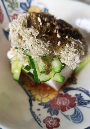 とろろ昆布と胡瓜のサッパリ冷奴♪-レシピのメイン写真