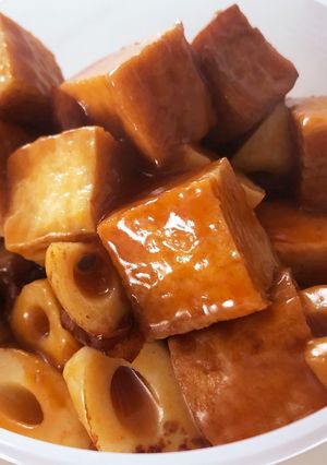 厚揚げとちくわの酢豚風炒め-レシピのメイン写真