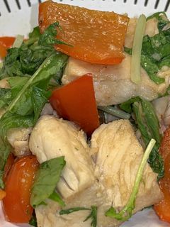 鶏肉と水菜のガーリック炒め-レシピのメイン写真