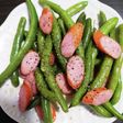 冷凍いんげんとウインナーの塩バター炒め