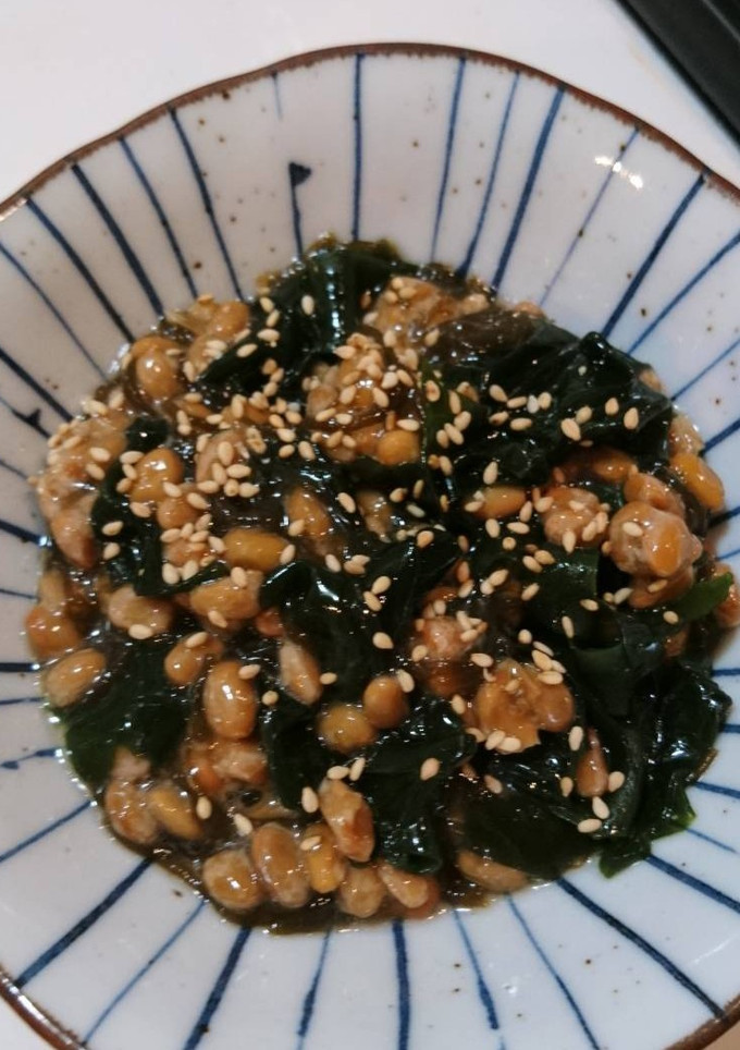 簡単！腸活♪激ウマ！わかめ納豆もずく和え-レシピのメイン写真