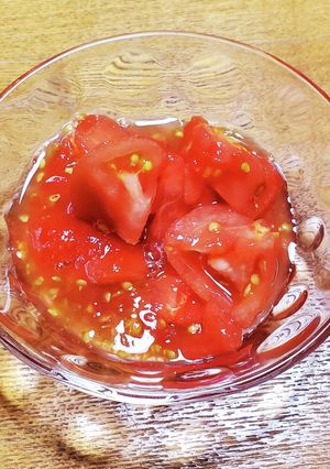 冷たくさっぱり！材料3つ！トマトの酢漬け-レシピのメイン写真