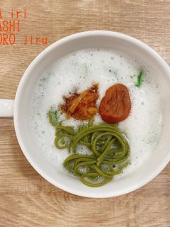 食べるスープ『蕎麦入り 冷やしとろろ汁』-レシピのメイン写真