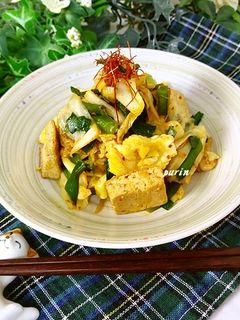 厚揚げキムチ炒め-レシピのメイン写真