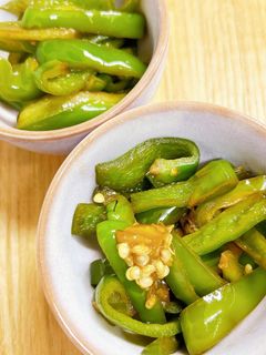 お弁当にも副菜にも!ピーマンの醤油炒め-レシピのメイン写真