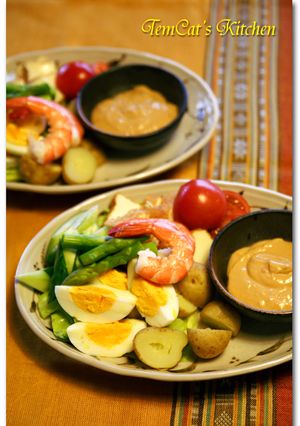 野菜をモリモリ食べよう!-ガドガド-レシピのメイン写真