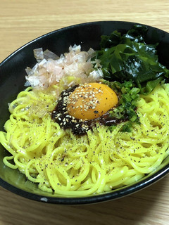そうめんを使った油そば。辛め。-レシピのメイン写真
