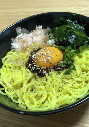 そうめんを使った油そば。辛め。-レシピのメイン写真