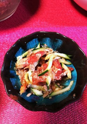 【記録用】きゅうりとトマトのツナサラダ-レシピのメイン写真