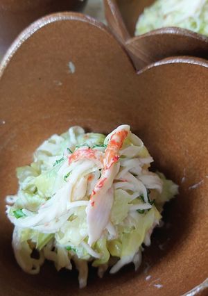 カニかまとキャベツの白味噌マヨネーズ和え-レシピのメイン写真