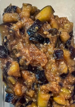 白飯ドロボウ茄子味噌炒め-レシピのメイン写真