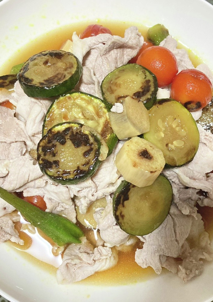 めんつゆで簡単！豚肉と夏野菜の焼き浸し-レシピのメイン写真