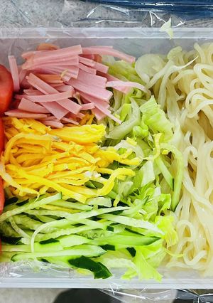 夏の冷やし中華弁当-レシピのメイン写真