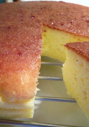 ふわっでしゅわ～なスフレチーズケーキ♪-レシピのメイン写真