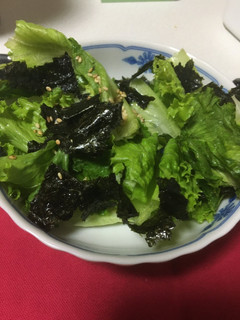 レタスと海苔のサラダ-レシピのメイン写真