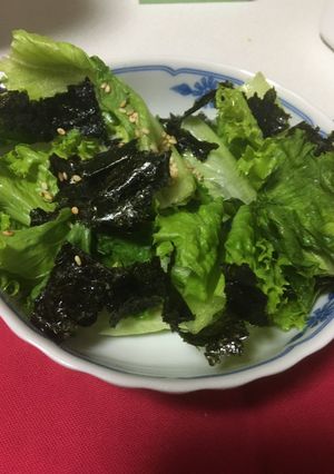 レタスと海苔のサラダ-レシピのメイン写真