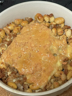 【簡単おつまみ】塩豚ミンチ大豆チーズ焼き-レシピのメイン写真