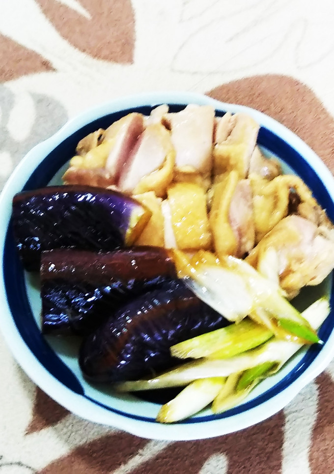 鶏肉と茄子とネギの生姜めんつゆ煮-レシピのメイン写真