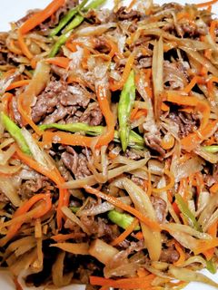 牛肉と野菜のしぐれ煮♪甘辛くて作り置きに-レシピのメイン写真