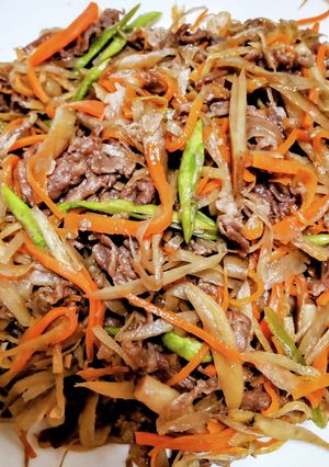 牛肉と野菜のしぐれ煮♪甘辛くて作り置きに-レシピのメイン写真