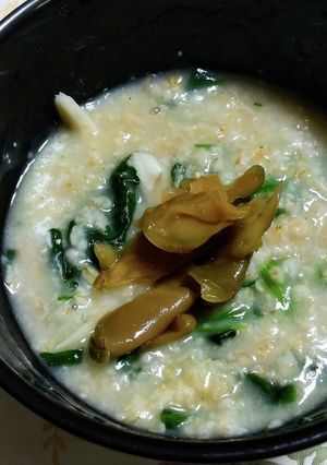 食物繊維たっぷり☆オートミールで中華粥-レシピのメイン写真