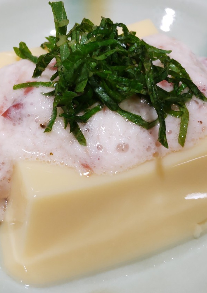 卵豆腐のあさりとろろかけ-レシピのメイン写真