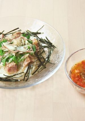 やきとり缶でボリューム満点そうめん-レシピのメイン写真