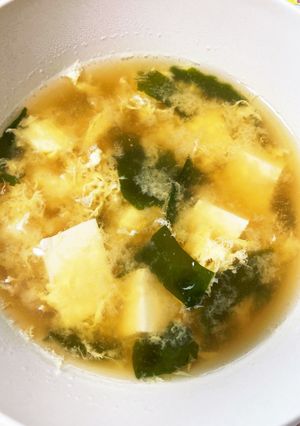 わかめと豆腐、かき玉汁-レシピのメイン写真
