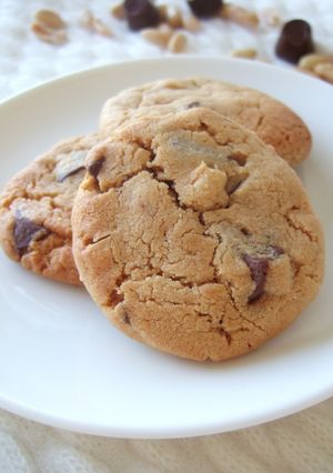 チョコ入り☆ピーナッツバタークッキー-レシピのメイン写真