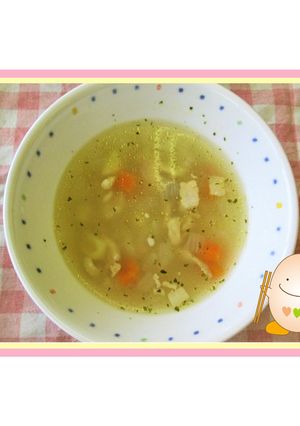 たべまる給食【大麦と野菜のスープ】-レシピのメイン写真