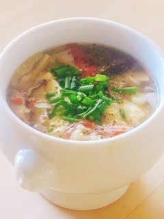 豆腐の酸辣湯★酸っぱ辛いスープ★朝ご飯-レシピのメイン写真
