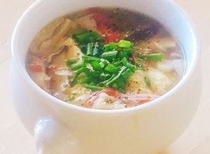 豆腐の酸辣湯★酸っぱ辛いスープ★朝ご飯-レシピのメイン写真