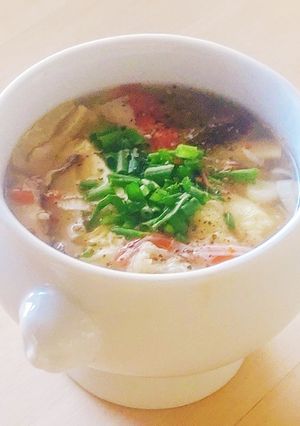 豆腐の酸辣湯★酸っぱ辛いスープ★朝ご飯-レシピのメイン写真