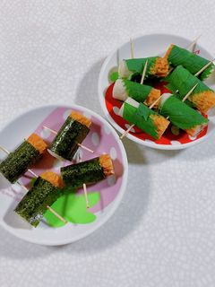 チーズ竹輪大葉と海苔巻き-レシピのメイン写真