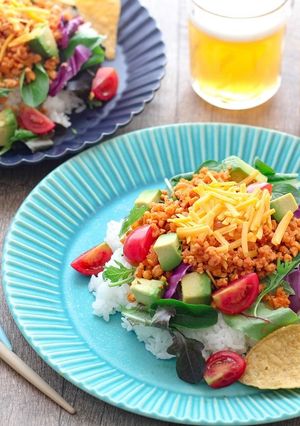 TOFU MEATのヴィーガンタコライス-レシピのメイン写真