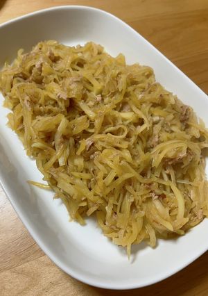 宮古島のおばあちゃんの味再現パパイヤ炒め-レシピのメイン写真