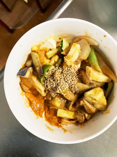 肉無豆腐簡単きな粉味噌カツ風味野菜炒め-レシピのメイン写真
