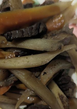 牛すじのきんぴらごぼう-レシピのメイン写真
