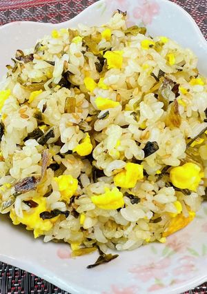 「ごはん高菜」で高菜炒飯-レシピのメイン写真