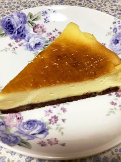 チョコ味ベースの簡単チーズケーキ-レシピのメイン写真