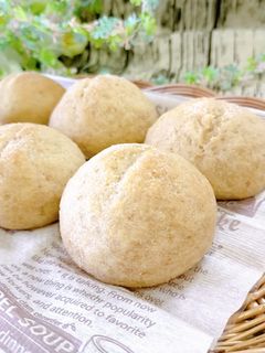 玄米と米粉でグルテンフリーの【まるパン】-レシピのメイン写真